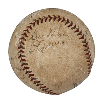 1933 New York Yankees Signed Rawlings Official League Baseball With Ruth and Gehrig (JSA)